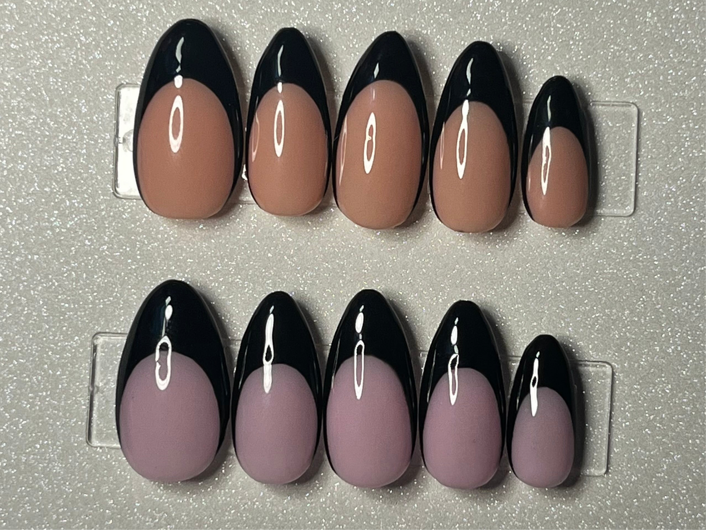 Medium Almond - BLACK FRENCH