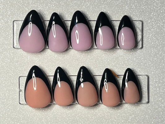 Short Almond- BLACK FRENCH