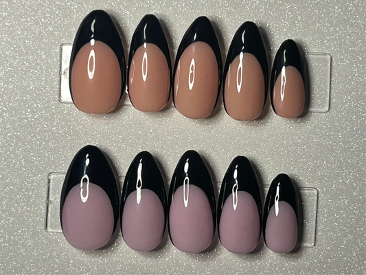 Medium Almond - BLACK FRENCH